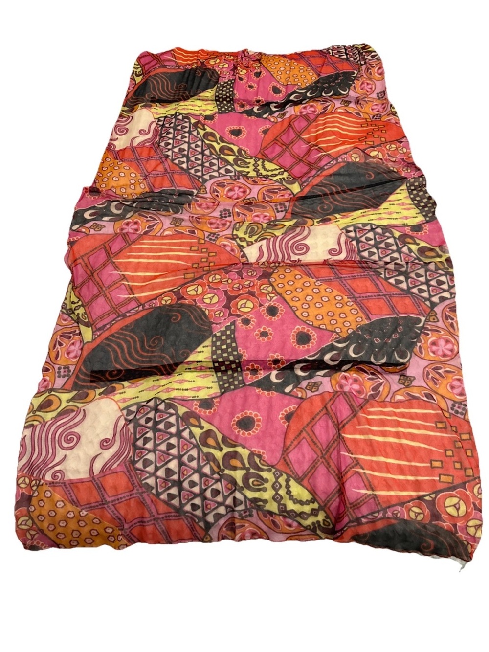 GARELLA One Size Sheer Boho Shawl/wrap Colorful Great Condition - Picture 2 of 8